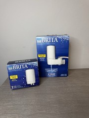 NIB Brita Basic Faucet Water Filter System And Replacement Filters (Set Of 2)
