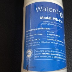 WaterDrop WD-F20 LG Refrigerator Water Filter for LT800P LT800PC ADQ73613401 New