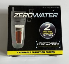 ZeroWater 2 Pack Sealed Portable Filtration Filters 5-Stage Ion Exchange ZR-230