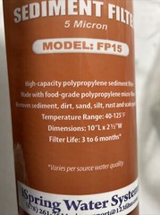 I spring FP15 Sediment Filter Lot Of 4