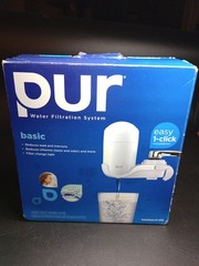 New in Box PUR FM3333B Faucet Water Filtration System Vertical Mount White