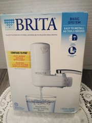 NEW Brita 35214 Basic Tap Water Faucet Filtration System – White