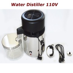 INTSUPERMAI Water Distiller Purifier 4L/1Gal Distilled Water Machine SS 110V