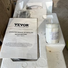 VEVOR 1.1 Gallon Water Distiller Machine Plus Cleaning Powder & Carbon Packs