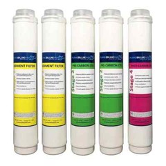 Pure Blue H2O 5PC Reverse Osmosis Filter System Free Ship Replacement Filters…