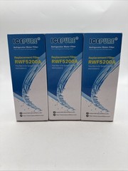 IcePure Refrigerator Water Filter RWF5200A Replaces GE XWF NEW Sealed 3-PACK