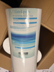 Geekpure Whole House PP Sediment Replacement Water Filter 4.5″ x 20″ -5 Mic 4 PK