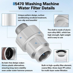Upgraded Washing Machine Water Filter Micron Down Sediment Filter # 85470