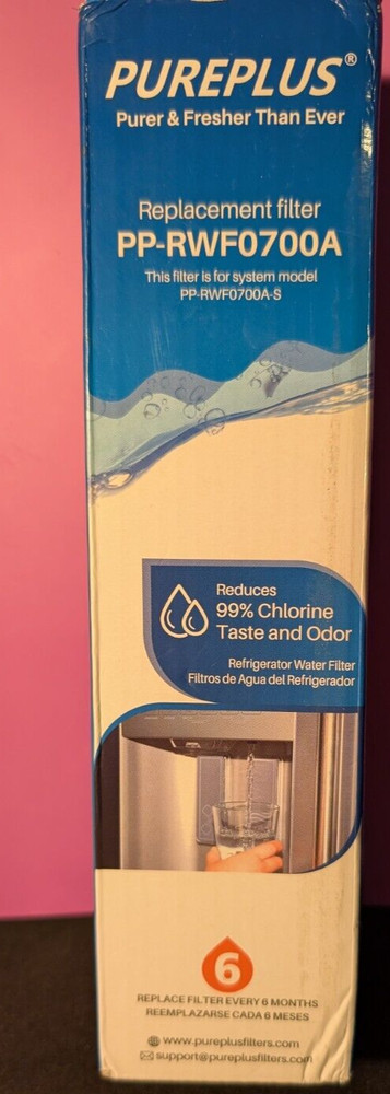 PurePlus PP-RWF0700A Replacement Water Filter BPA Free ISO 9001 & NSF Certified