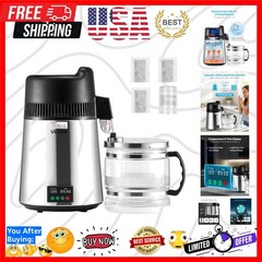 1.6 Gallon Larger Water Distilled Machine, 900W Distilling Water Maker with G…