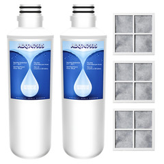 2 Pack GLACIER FRESH LT1000PC Replacement Water Filter w/3 PCS LT120F Air Filter