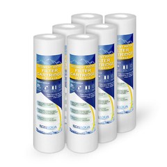 6 Sediment 20 Micron Water Filter Cartridges 2.5″ x 10″ for Reverse Osmosis