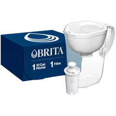 Jarra filtro agua grande 10 tazas luz cambio filtro 2 meses sin BPA blanco