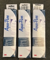 Lot of 3 Genuine 3M Aqua-Pure AP717 Mficron Inline Carbon Water Filter Brand New