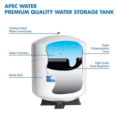 APEC Water Systems Tank-4 4 Gallon Residential Pre-Pressurized Reverse Osmosi…