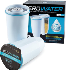 ZeroWater Replacement Filter 2 Pack 5 Stage 0 TDS Lead PFAS Water Cartridge
