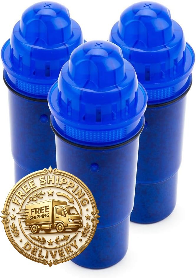 EcoAqua Replacement Filter Compatible with Pur® Pitcher Water Filter, 3-Pack