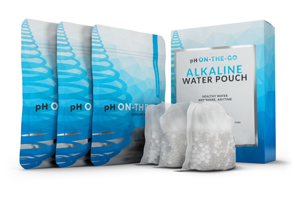 pH ON-The-GO Alkaline Water Filter Pouch, Portable Alkaline High pH Water Fil…