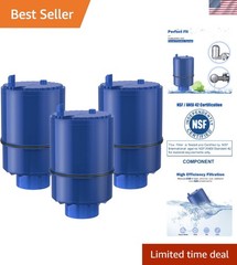 Long-Lasting 3-Pack Compatible Replacement Filters for PUR – Reduces Chlorine