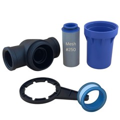QUTO Blue Cup Inline Strainer 1 Inch FNPT Water Pump Irrigation Screen Filter 1″