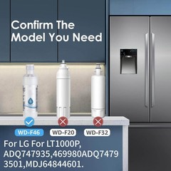 Water Filter Replacement ADQ74793501 For LG Refrigerator Models PF16 GF-1000P