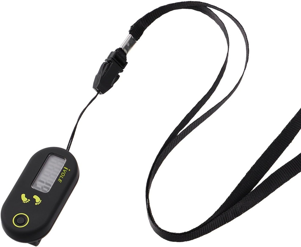 3D Pedometer for Walking, Digital Simple Clip on Step Counter with Large Display