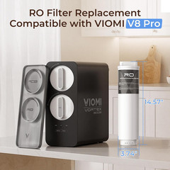 VIOMI V8 Pro RO800 Filter, Replacement for Viomi Reverse Osmosis Water Filter, 2