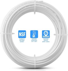 30FT 1/4 Inch RO Water Tubing NSF Certified White