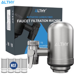 ALTHY Stainless Steel Faucet Water Filter NSF Certified Kitchen Purifier