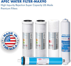 APEC FILTER-MAX90 US Made 90 GPD Complete Replacement Filter Set for ULTIMATE Se