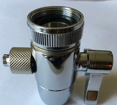 Kitchen Bathroom Sink Faucet Water Filter Diverter Valve for Push on 3/8 «Tubing