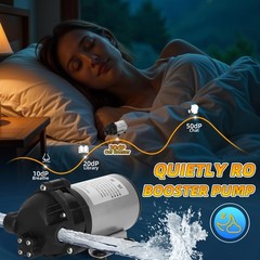 100G RO Booster Pump Kit 1/4,Bring The High-Voltage and Low-Voltage Switches NEW