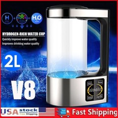2L Electric Hydrogen Water Ionizer Generator Machine Water Generator US Plug