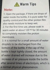 Hydrogen Water Bottle, Portable Glass Hydrogen Water Generator Machine PINK 🩷