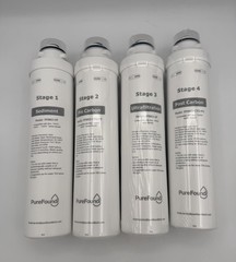 UVF4 4 Stage Water Cooler Filter Replacement Kit Compatible With Brio