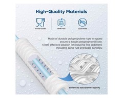4 PACK PUREPLUS 5 Micron 10″x2.5″ Whole House String Wound Sediment Filter PPW10