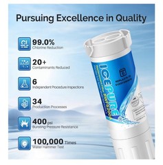 PUREPLUS Refrigerator Water Filter PP-RWF5200A 2 PK XWF (NOT XWFE, NO Chip) NEW
