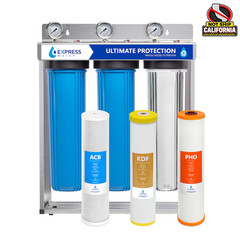 Express Water Carbon, Heavy Metal, and Anti-Scale Whole House Water Filtration S