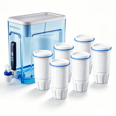 Zero Pitcher Water Filter Replacement 5-Stage 6 Pack Fit ZR-001 ZR-004