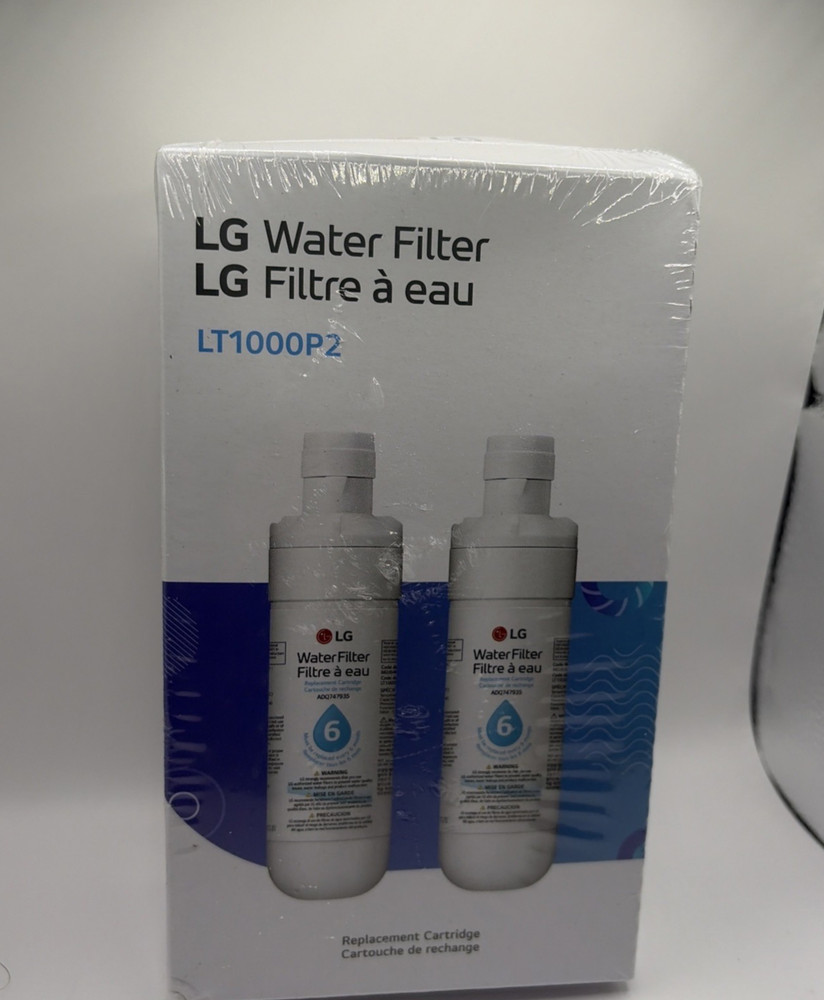 LG LT1000P2 Water Filter Replacement Cartridge 2 Pack OEM 412 New