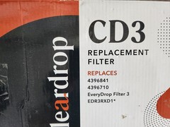 Cleardrop CD3 Replacement Filter 2pk Chlorine Carbon Water Phosphates Clean