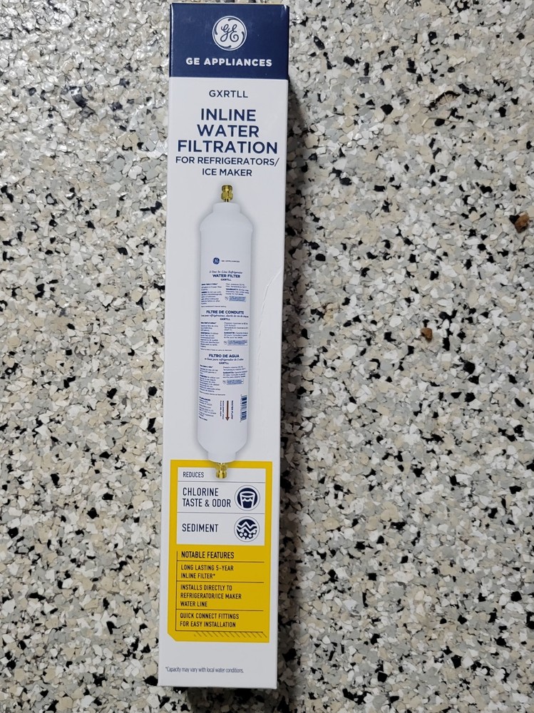 GE GXRTLL Inline Water Filtration Filter 4 Refrigerators/Ice Maker Long Lasting