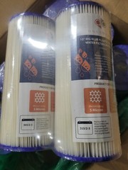 2PK of Big Blue 5mc Pleated Washable Sediment Water Filter 10″x4.5″ by Aquaboon