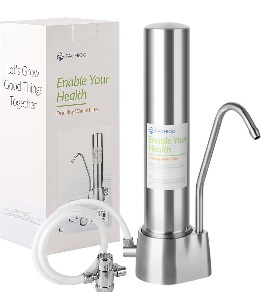 5-Stage Stainless Steel Countertop Water Filter System Dispenser, 8000 Gallons