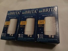 3 Brita Faucet Replacement Water Filter Cartridges FR-200 BPA Free 4mos/100Gal