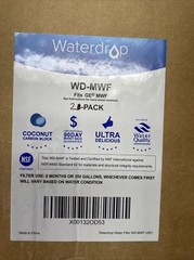 New and Sealed Waterdrop WD-MWF Refrigerator Water Filter – 2 Filters