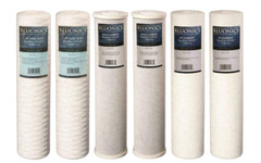 Bluonics 4.5×20 Triple Housing Water Filter Replacement Set Whole House