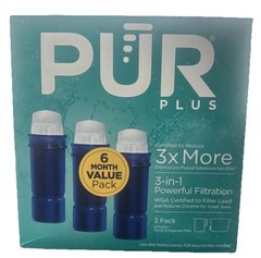 PUR PPF951K3 Lead Reduction Water Pitcher Replacement Filter – 3 Pack