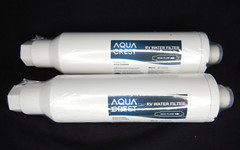 (2) AQUA CREST RV Inline Water Filter, Reduces Chlorine, Bad Taste, odor for RVs