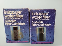 (2)Instapure Water filter Pik Model R-2C Replacement Faucet Filter Cartridge 3mn